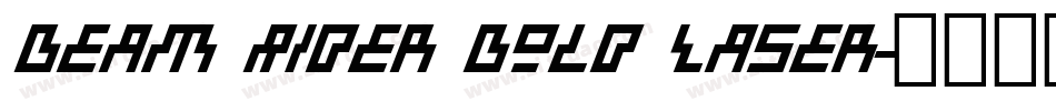 Beam Rider Bold Laser字体转换